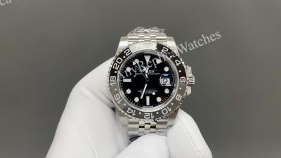 Clean Factory Rolex GMT-Master ii 40mm Jubilee Band Black Ceramic Bezel 3285 Movement Watch